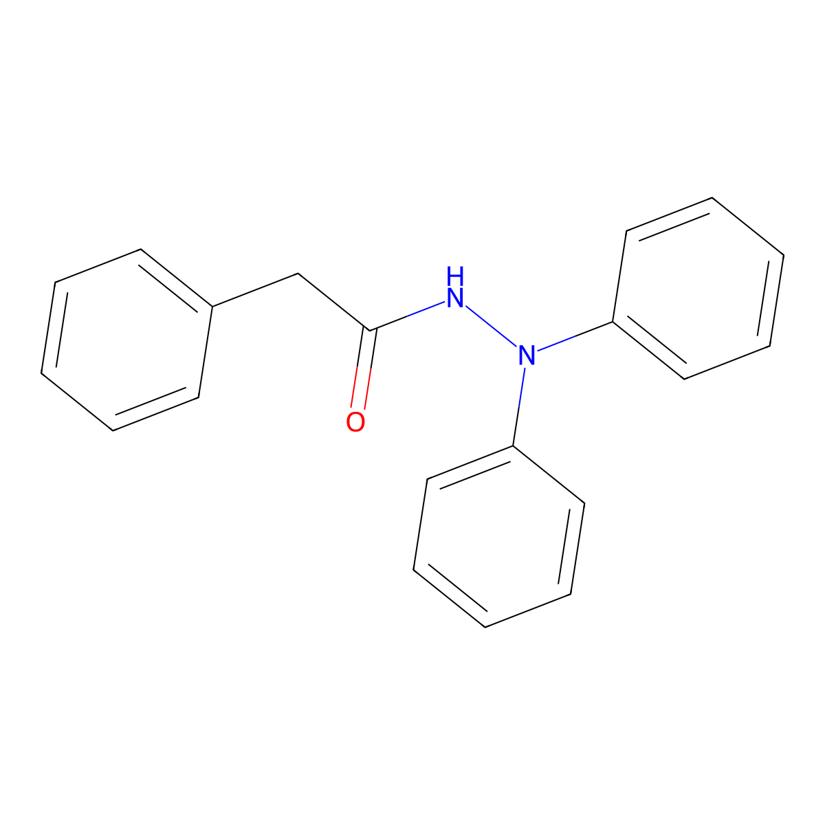 N',N',2-triphenylacetohydrazide molecular structure, CAS 52023-40-2