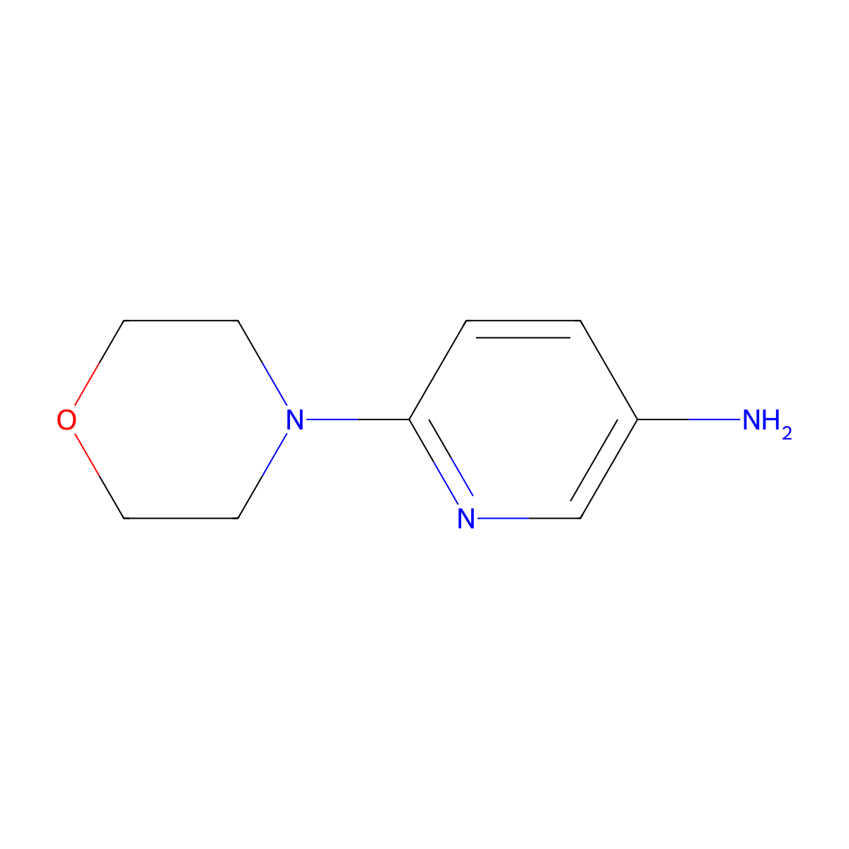 6-(Morpholino)pyridin-3-amine molecular structure, CAS 52023-68-4