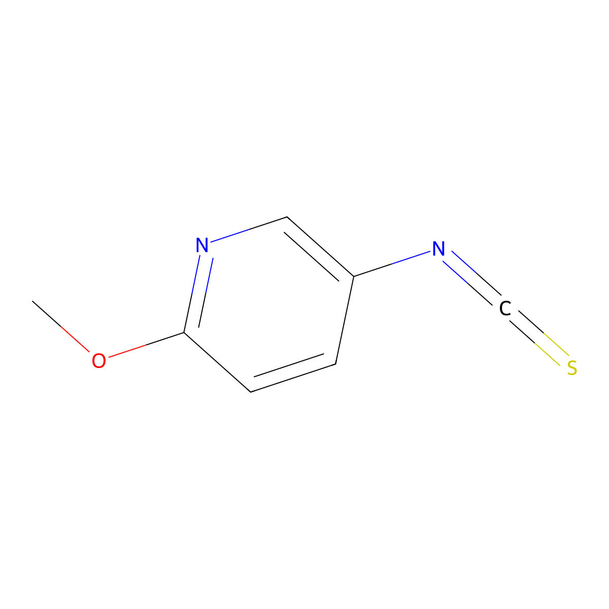 5-Isothiocyanato-2-methoxypyridine molecular structure, CAS 52023-93-5