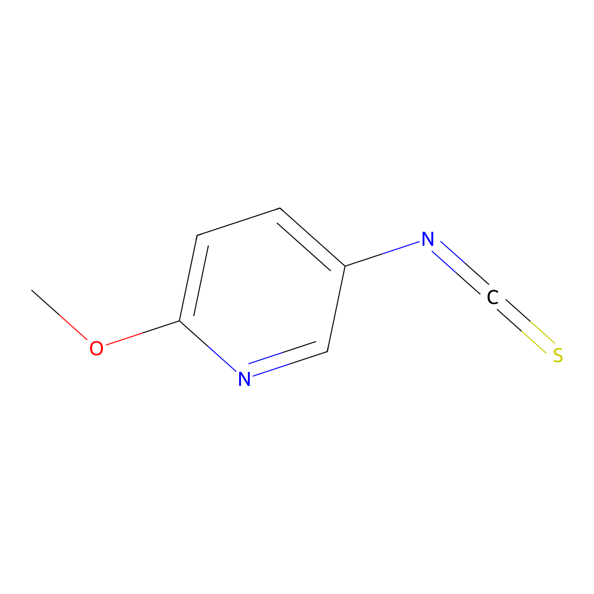 5-Isothiocyanato-2-methoxypyridine molecular structure, CAS 52023-93-5
