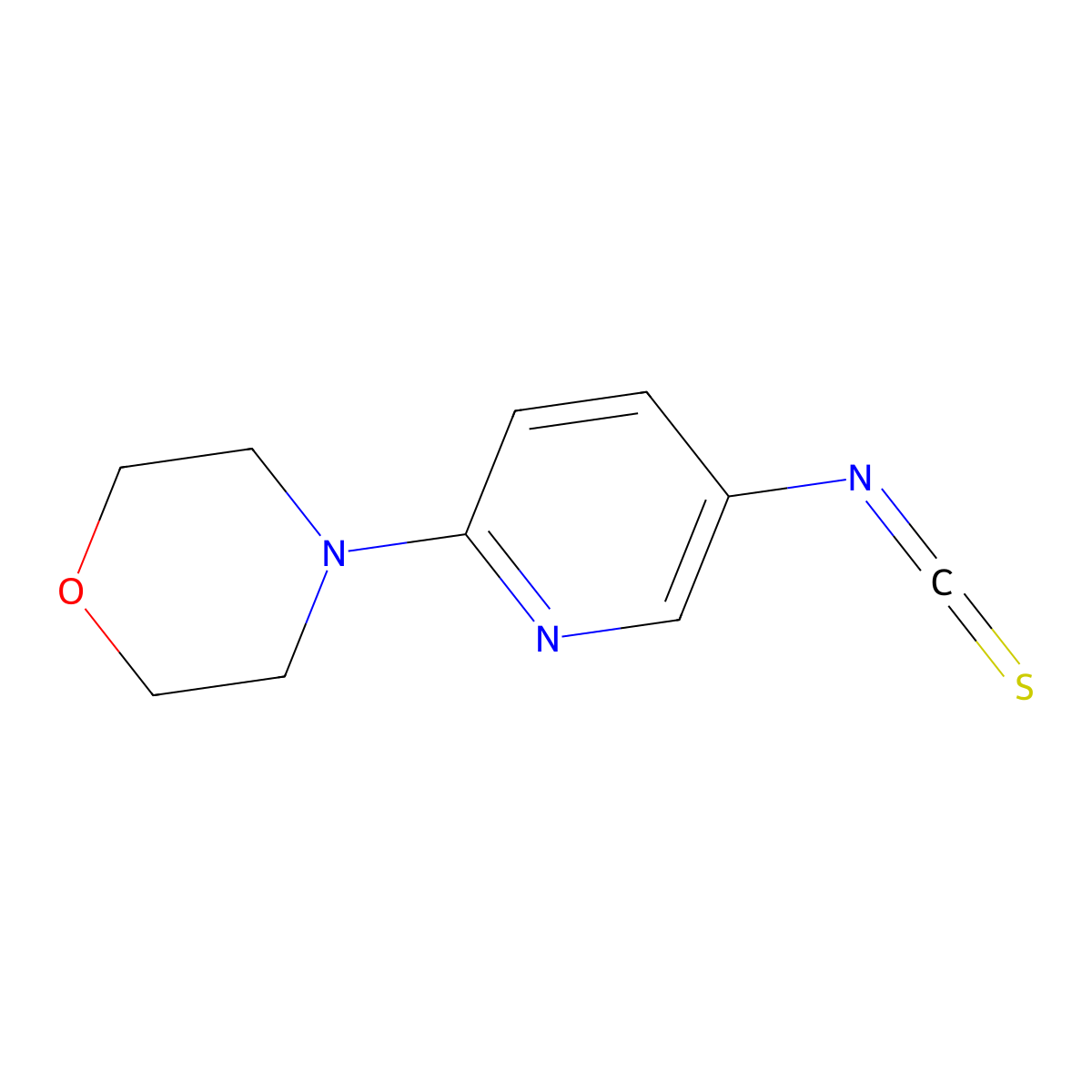 4-(5-Isothiocyanatopyridin-2-yl)morpholine molecular structure, CAS 52024-29-0
