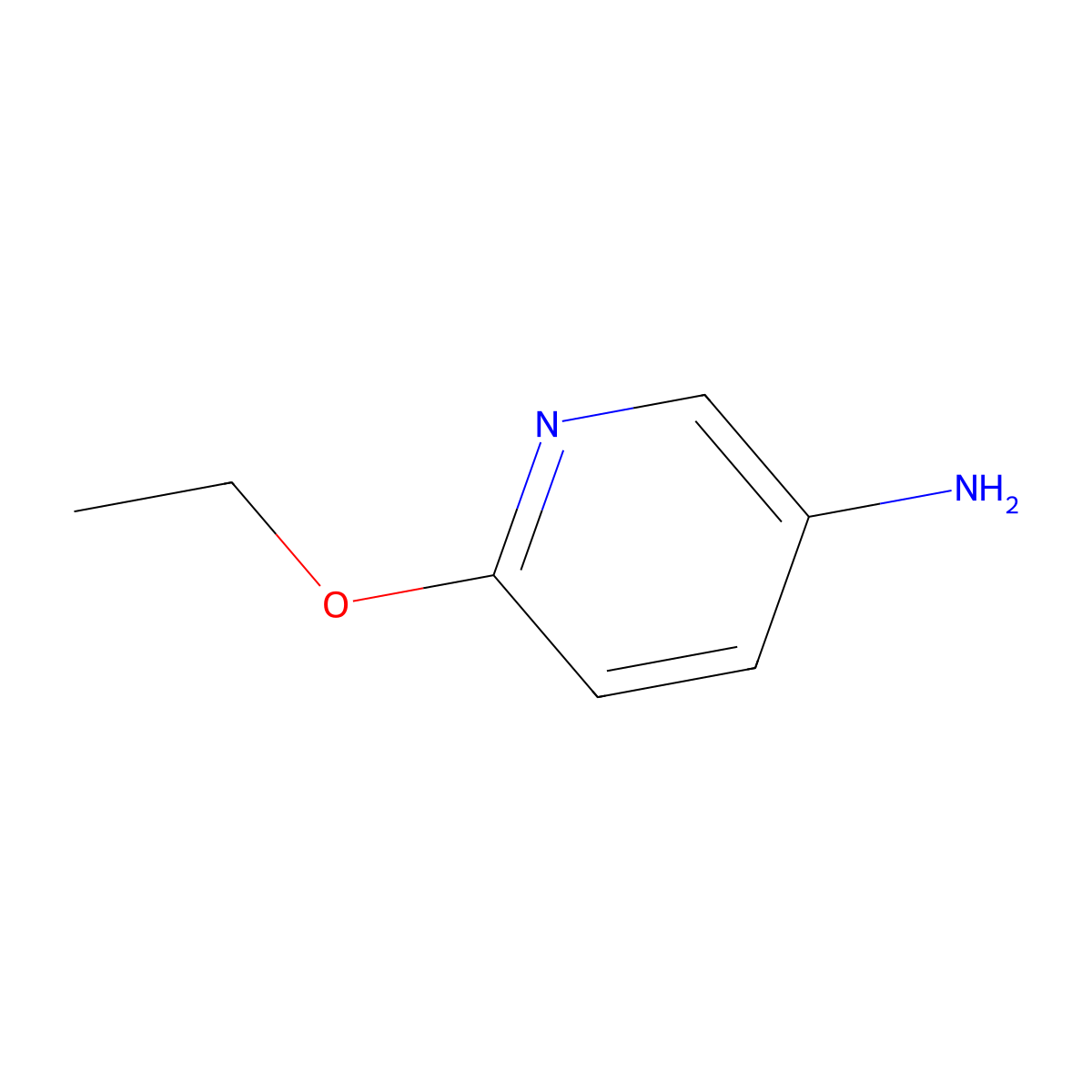 6-Ethoxypyridin-3-amine molecular structure, CAS 52025-34-0