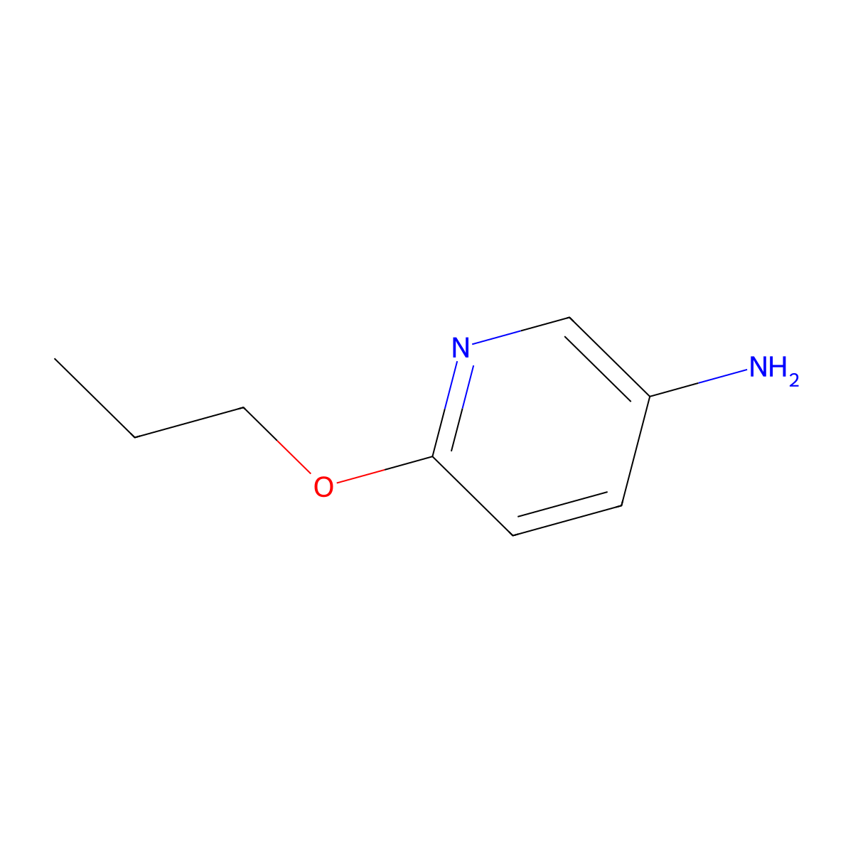 6-Propoxypyridin-3-amine molecular structure, CAS 52025-35-1