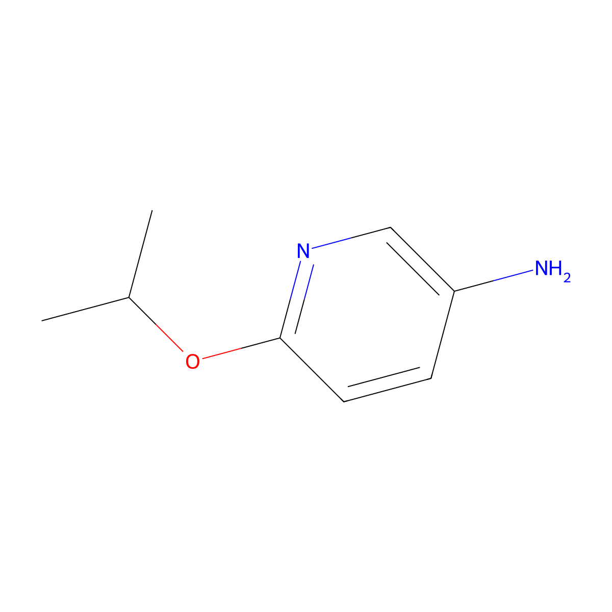6-(1-Methylethoxy)-3-pyridinamine molecular structure, CAS 52025-36-2