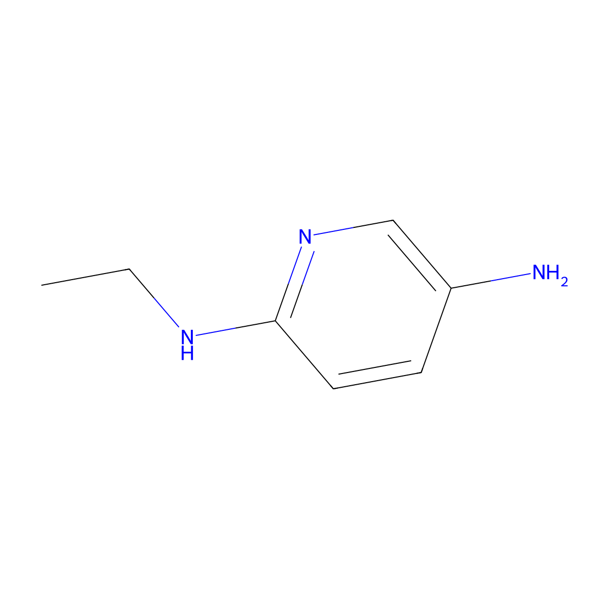 N2-ethylpyridine-2,5-diamine molecular structure, CAS 52025-39-5