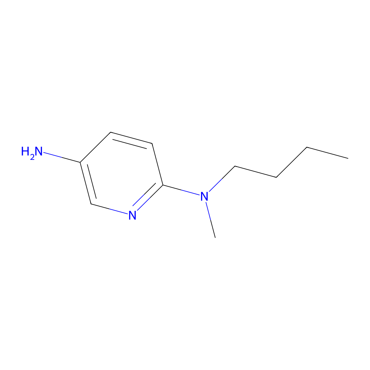 N2-Butyl-N2-methylpyridine-2,5-diamine molecular structure, CAS 52025-58-8