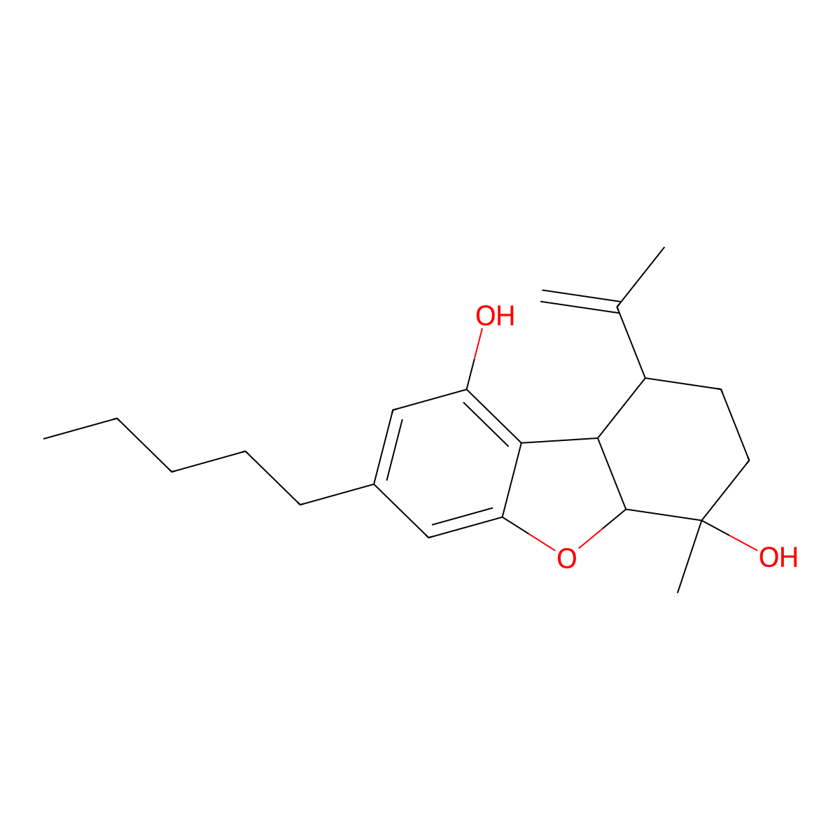 Cannabielsoin molecular structure, CAS 52025-76-0