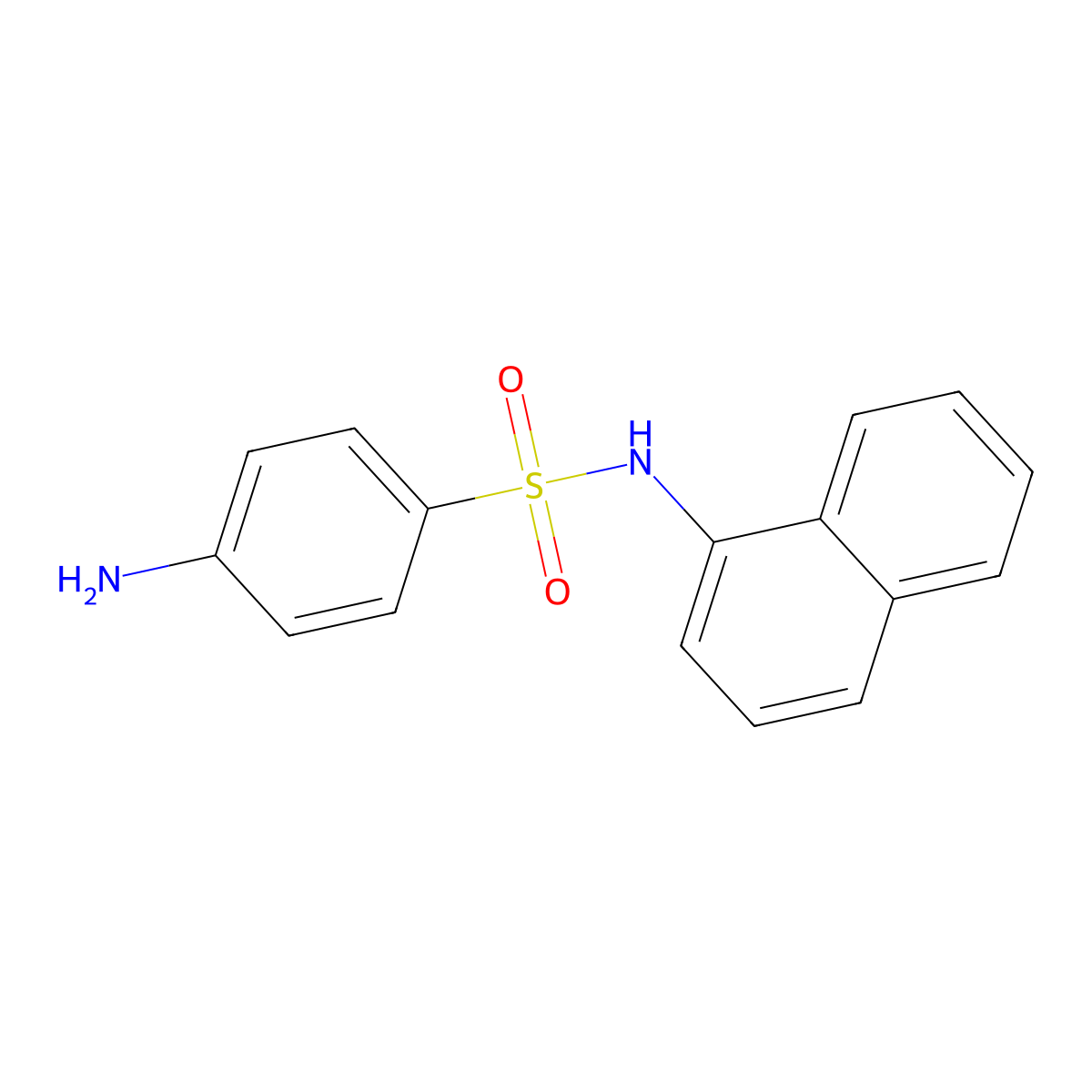 4-Amino-n-(naphthalen-1-yl)benzene-1-sulfonamide molecular structure, CAS 52025-77-1