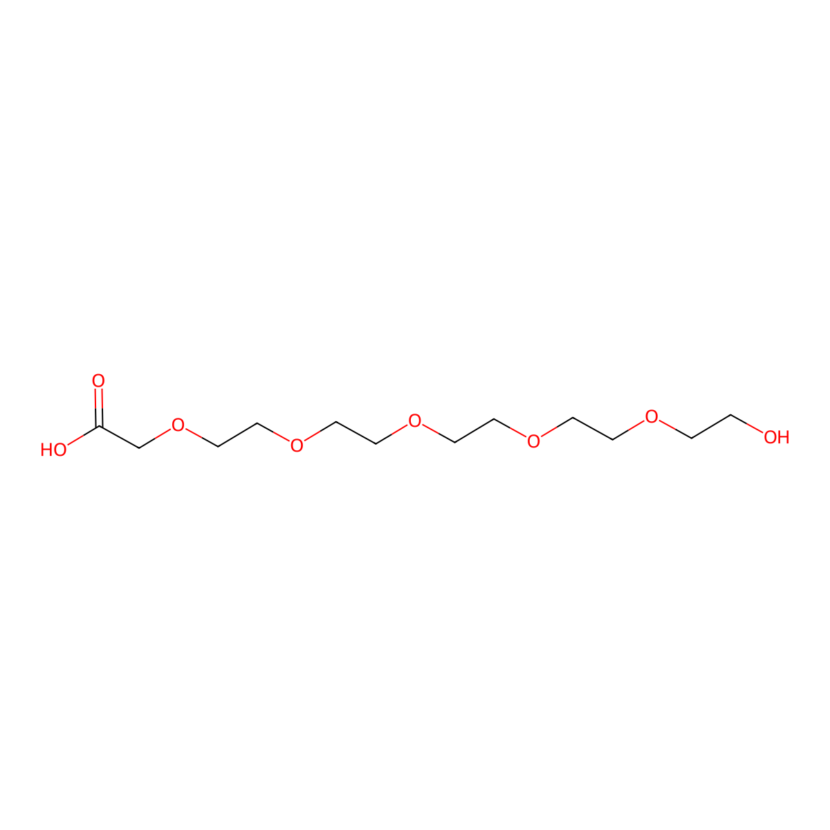 HO-Peg5-CH2cooh molecular structure, CAS 52026-48-9