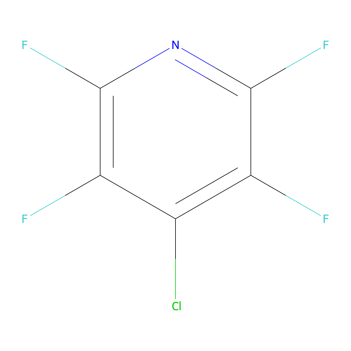 4-Chloro-2,3,5,6-tetrafluoropyridine molecular structure, CAS 52026-98-9