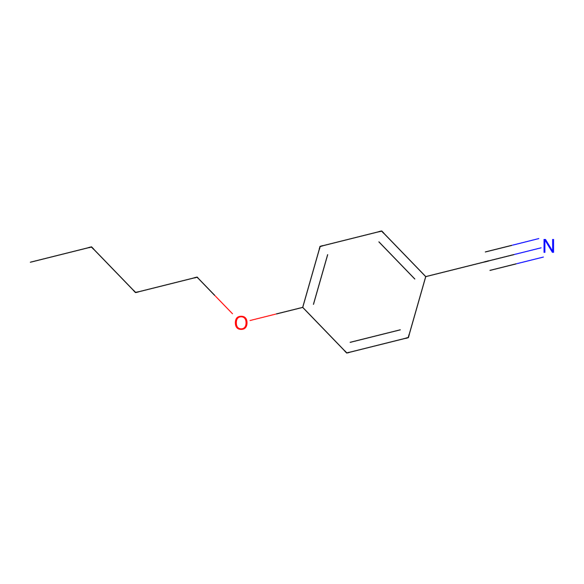 4-Butoxybenzonitrile molecular structure, CAS 5203-14-5
