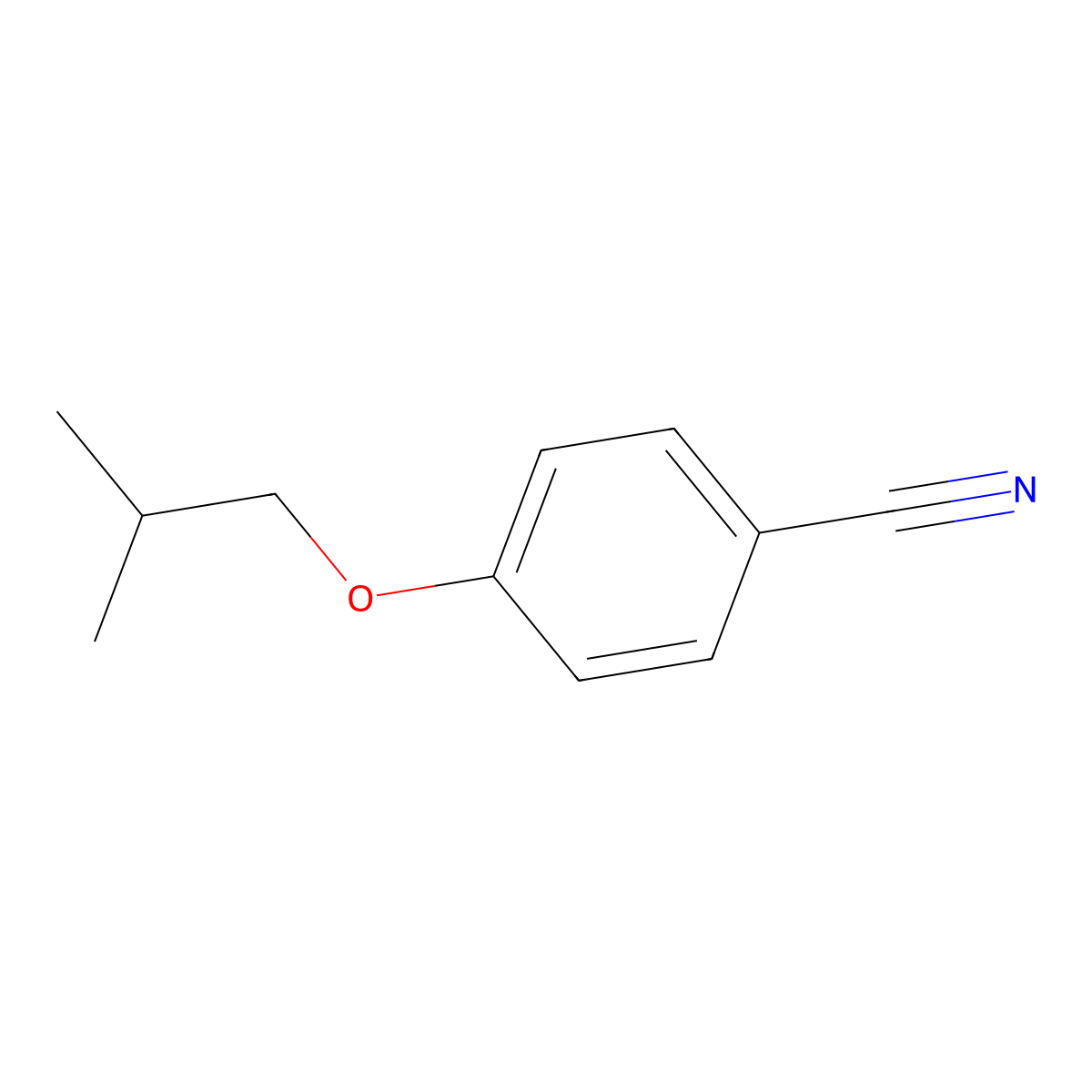 4-(2-Methylpropoxy)benzonitrile molecular structure, CAS 5203-15-6
