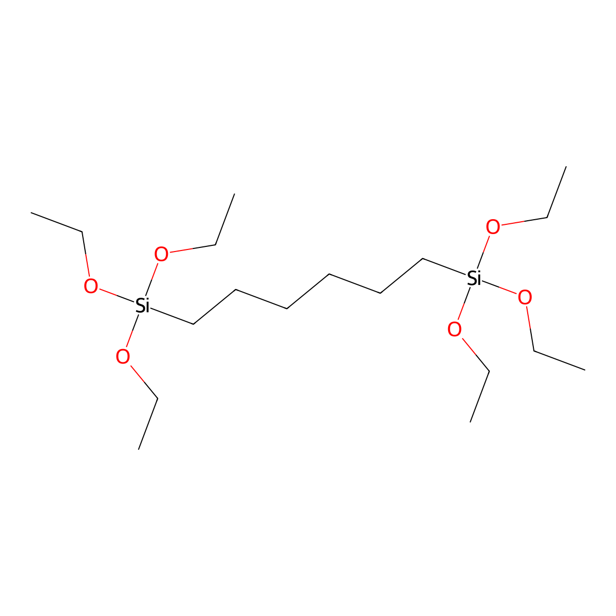 1,6-Bis(triethoxysilyl)hexane molecular structure, CAS 52034-16-9