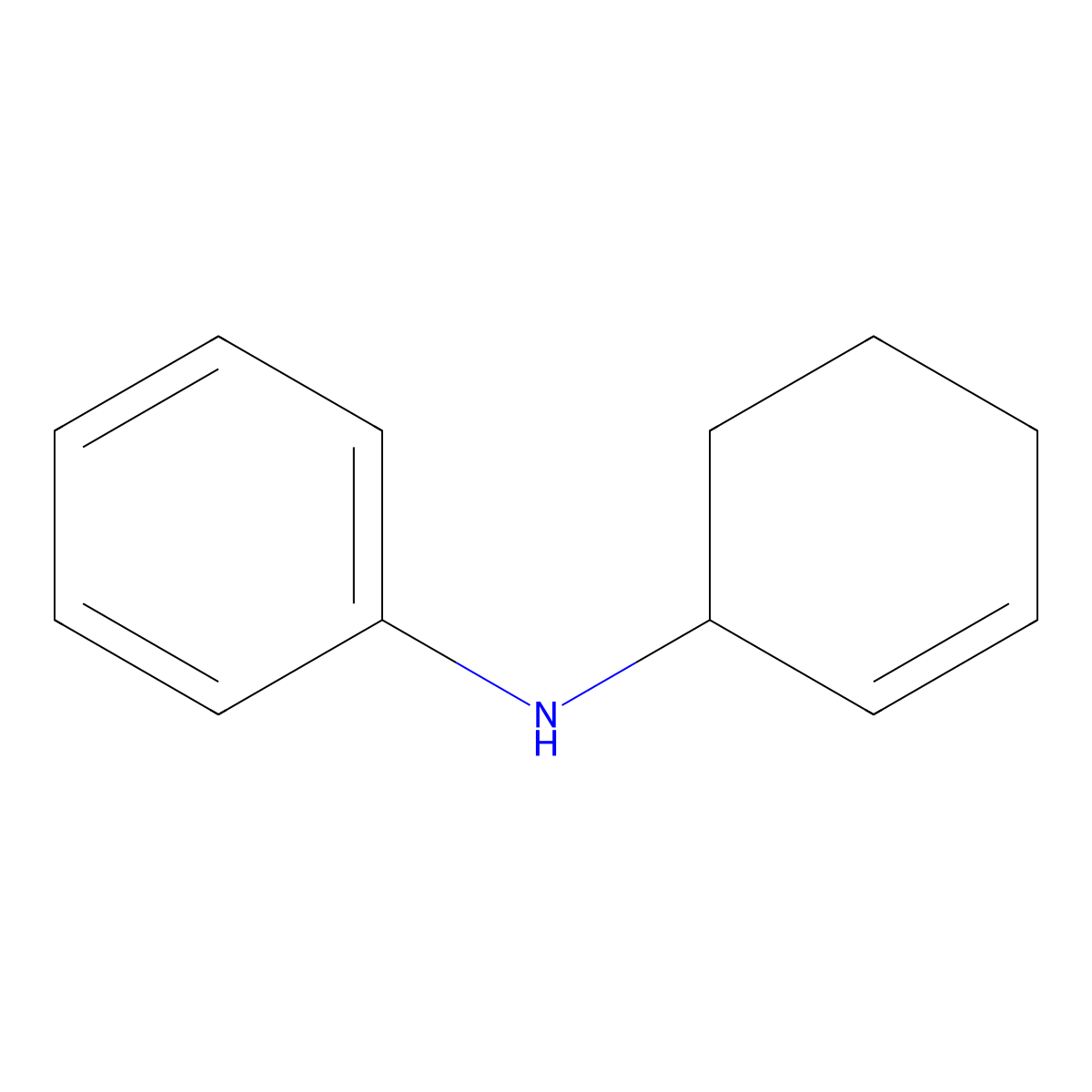 Benzenamine, N-2-cyclohexen-1-yl- molecular structure, CAS 52034-22-7