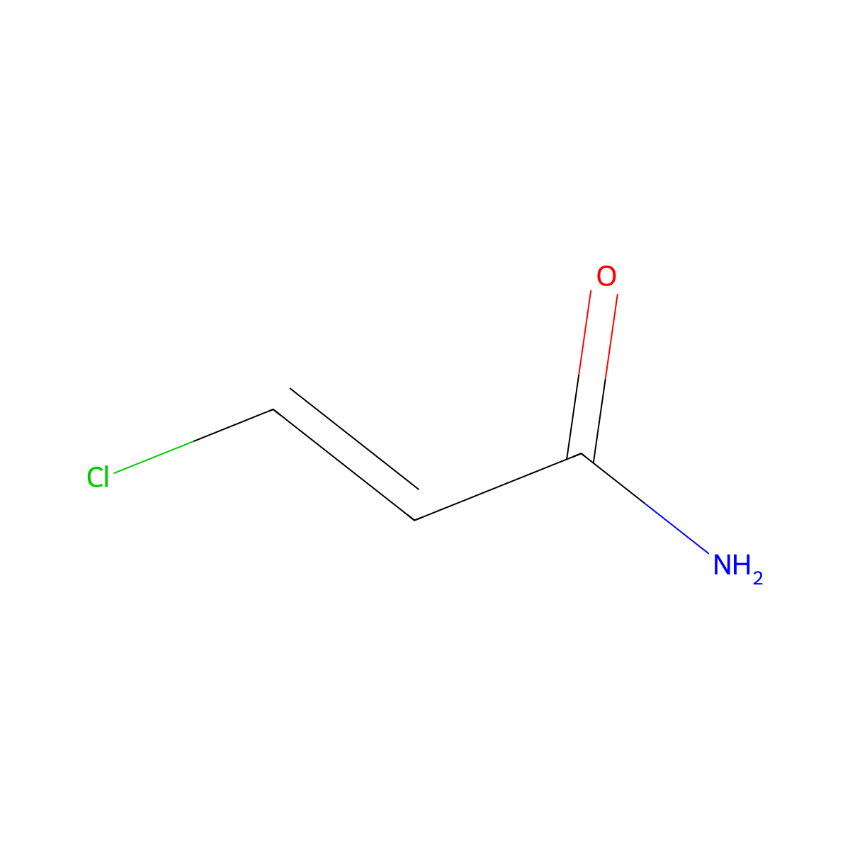 2-Propenamide, 3-chloro- molecular structure, CAS 52039-21-1