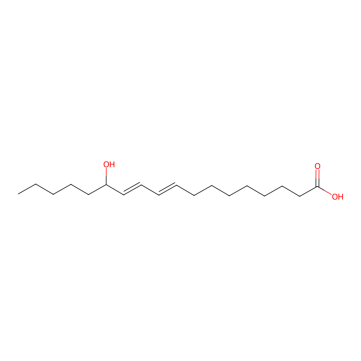 13-Hydroxy-9,11-Octadecadienoic Acid molecular structure, CAS 5204-88-6