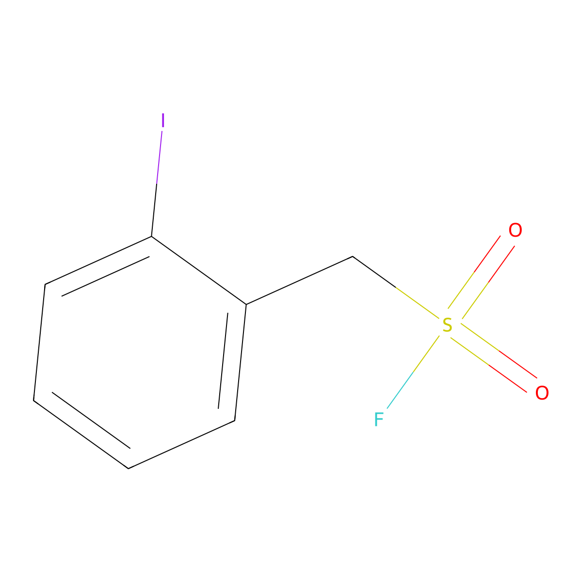 (2-Iodophenyl)methanesulfonyl fluoride molecular structure, CAS 52043-10-4