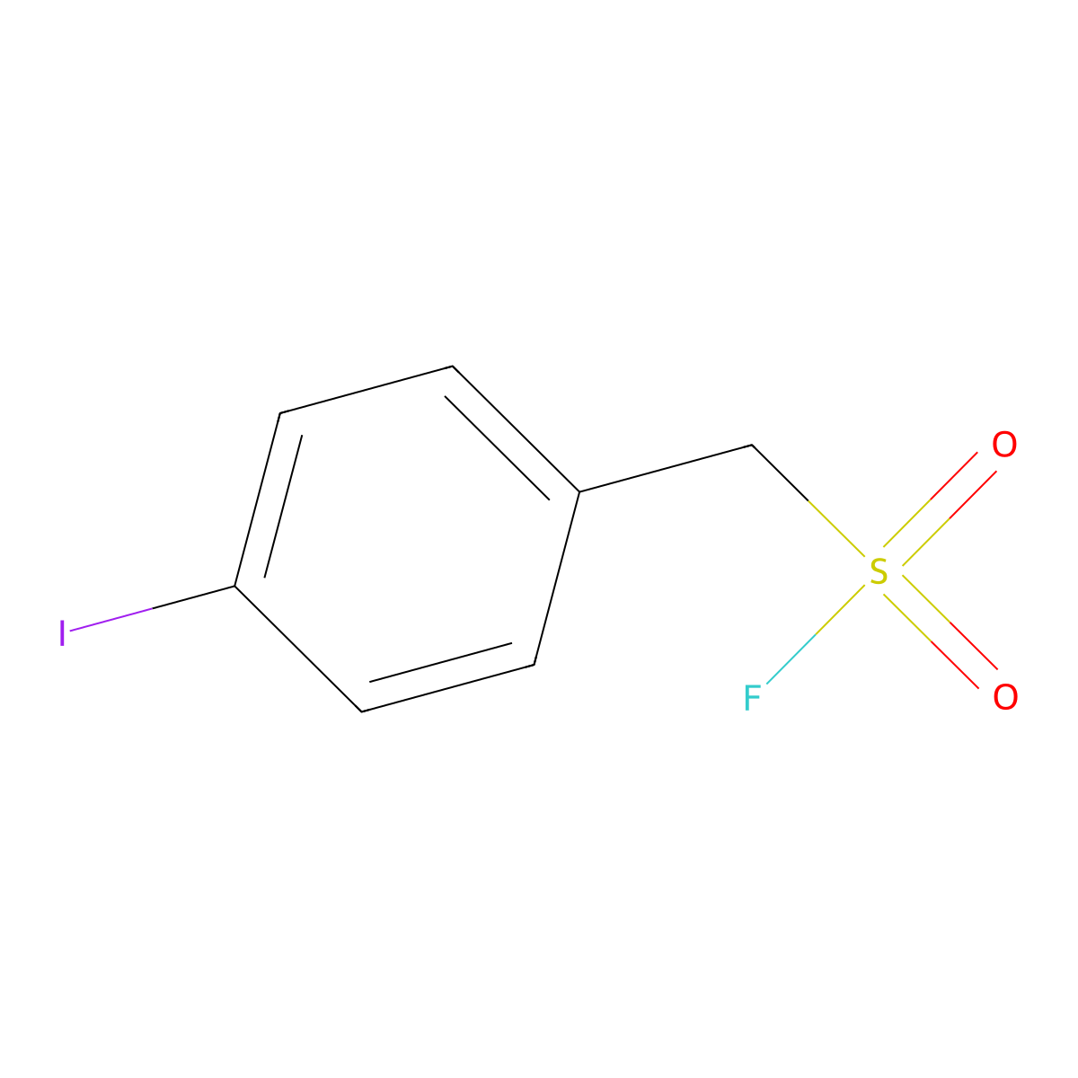(4-Iodophenyl)methanesulfonyl fluoride molecular structure, CAS 52043-12-6