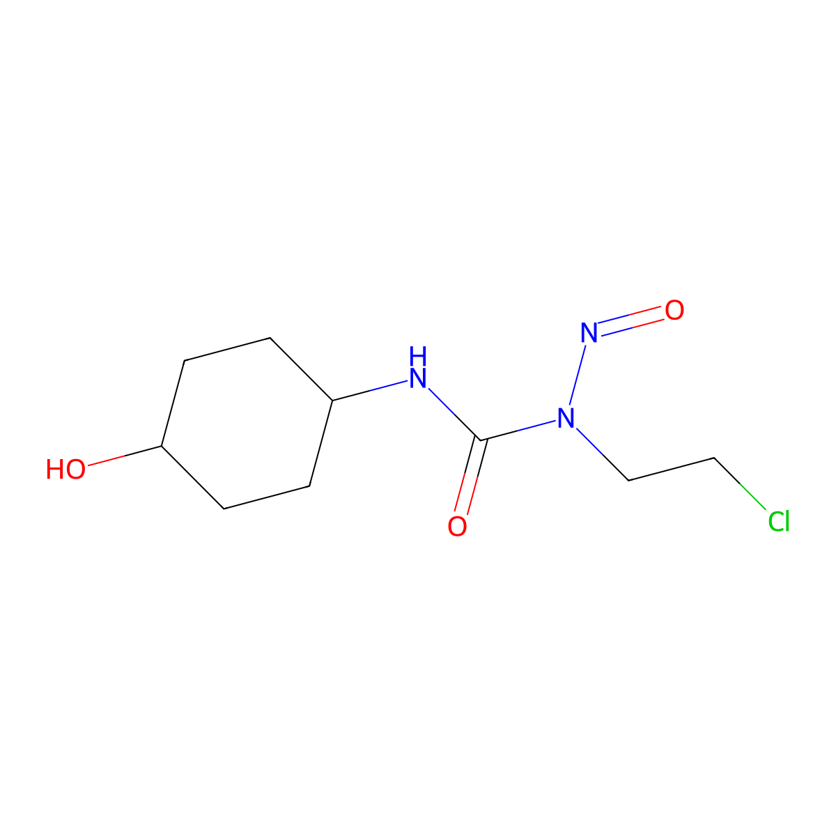4-Hydroxylomustine molecular structure, CAS 52049-26-0