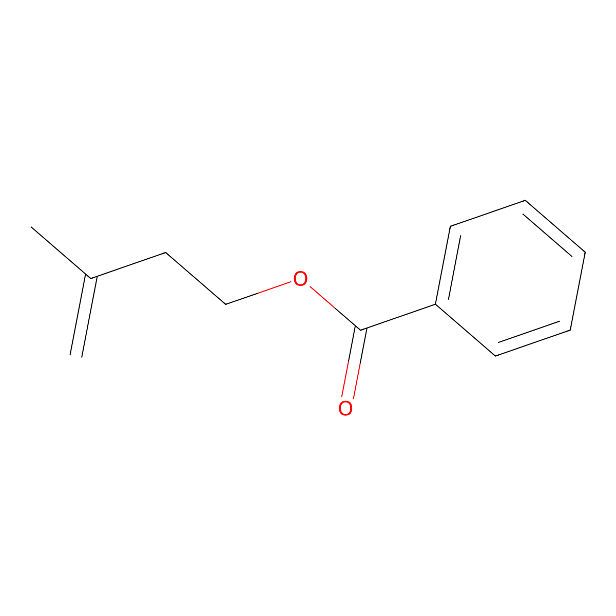 3-Methylbut-3-enyl benzoate molecular structure, CAS 5205-12-9