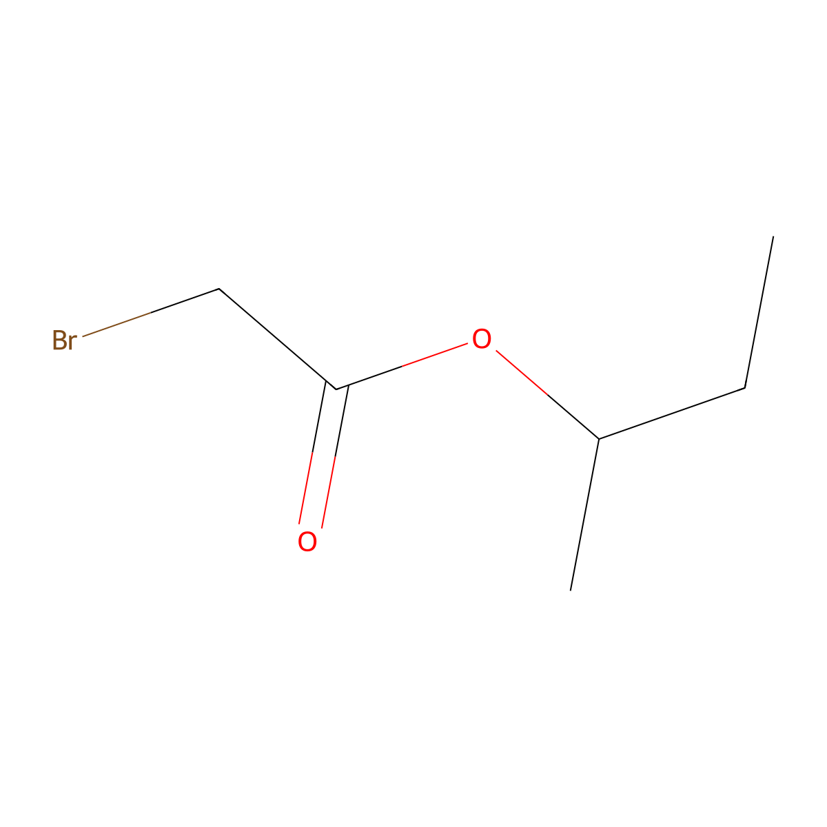 Sec-butyl bromoacetate molecular structure, CAS 5205-36-7