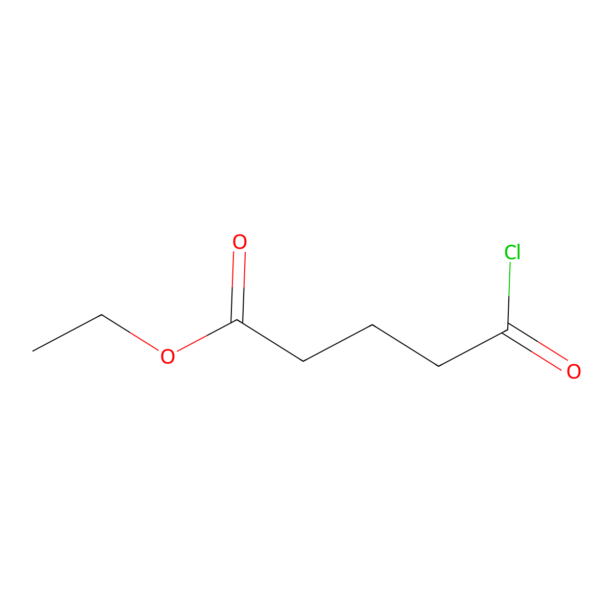 Ethyl 5-chloro-5-oxovalerate molecular structure, CAS 5205-39-0