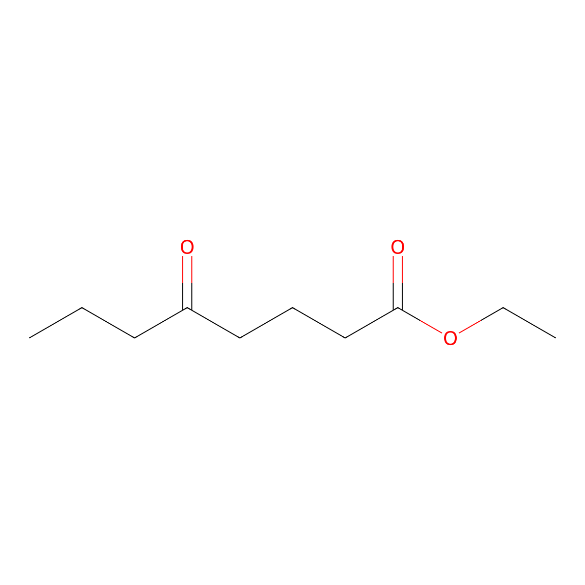 Ethyl 5-oxooctanoate molecular structure, CAS 5205-40-3