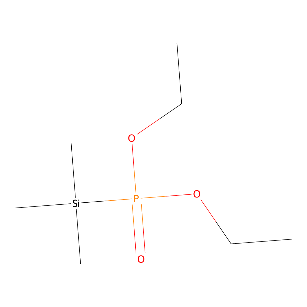 Diethyl (trimethylsilyl)phosphonate molecular structure, CAS 52057-48-4