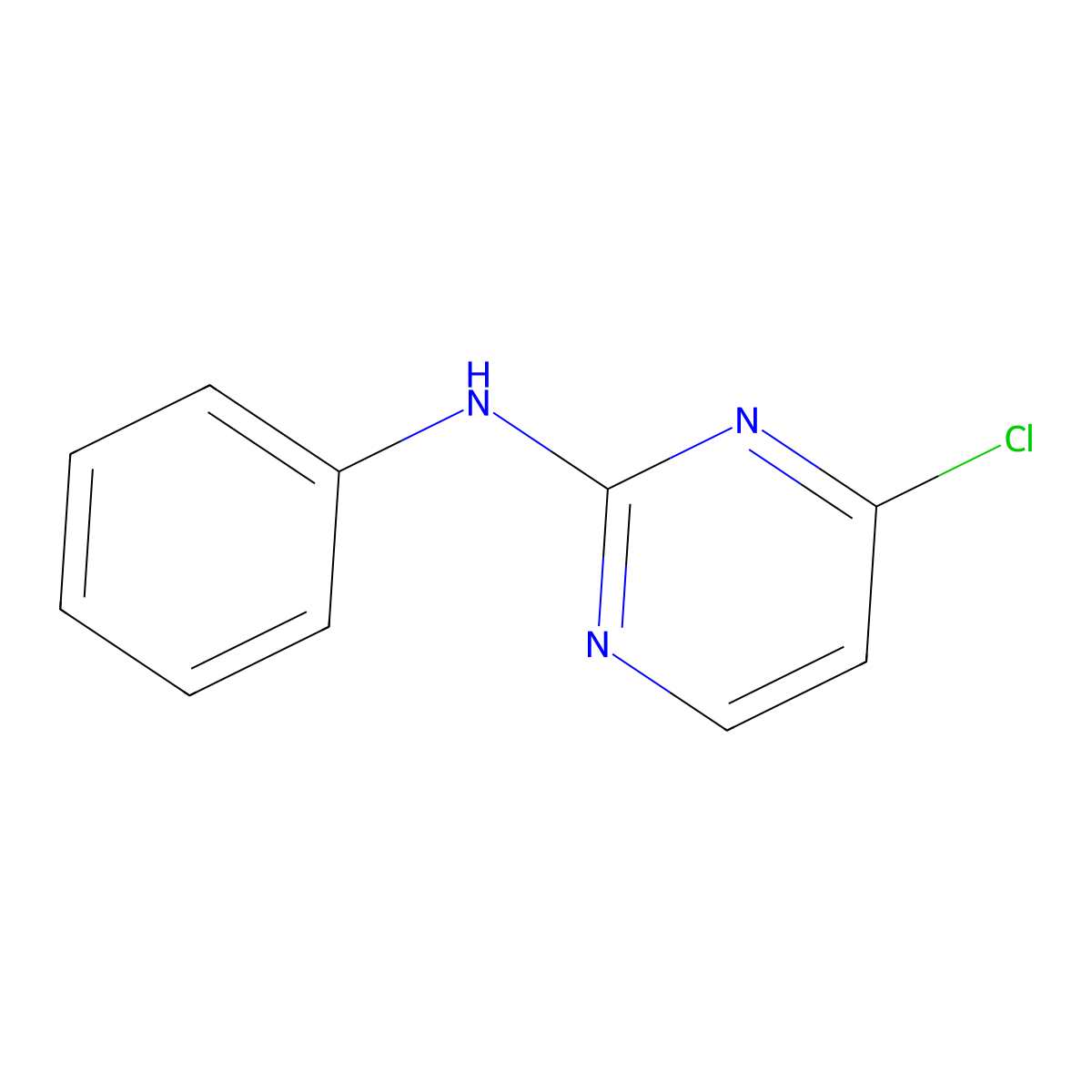4-chloro-N-phenylpyrimidin-2-amine molecular structure, CAS 52057-92-8
