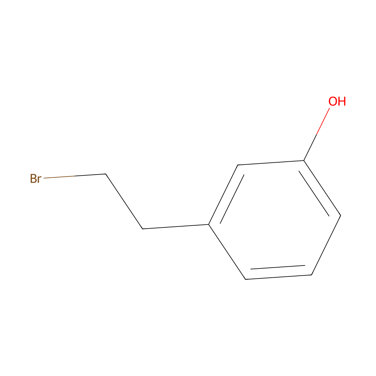3-(2-Bromoethyl)phenol molecular structure, CAS 52059-50-4