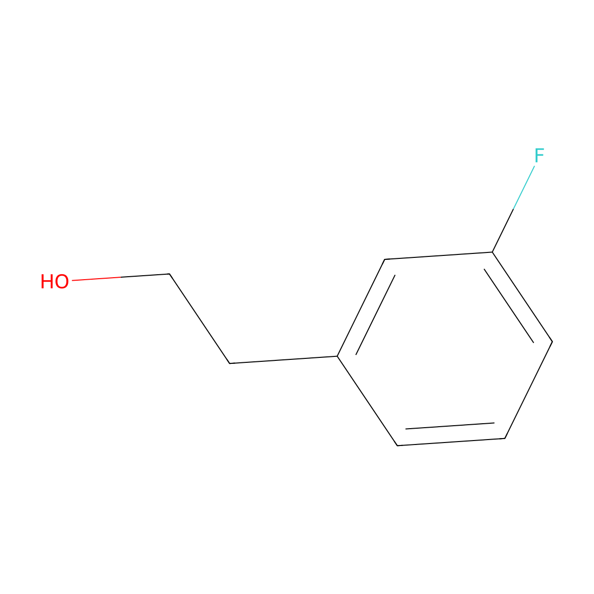 2-(3-Fluorophenyl)ethanol molecular structure, CAS 52059-53-7