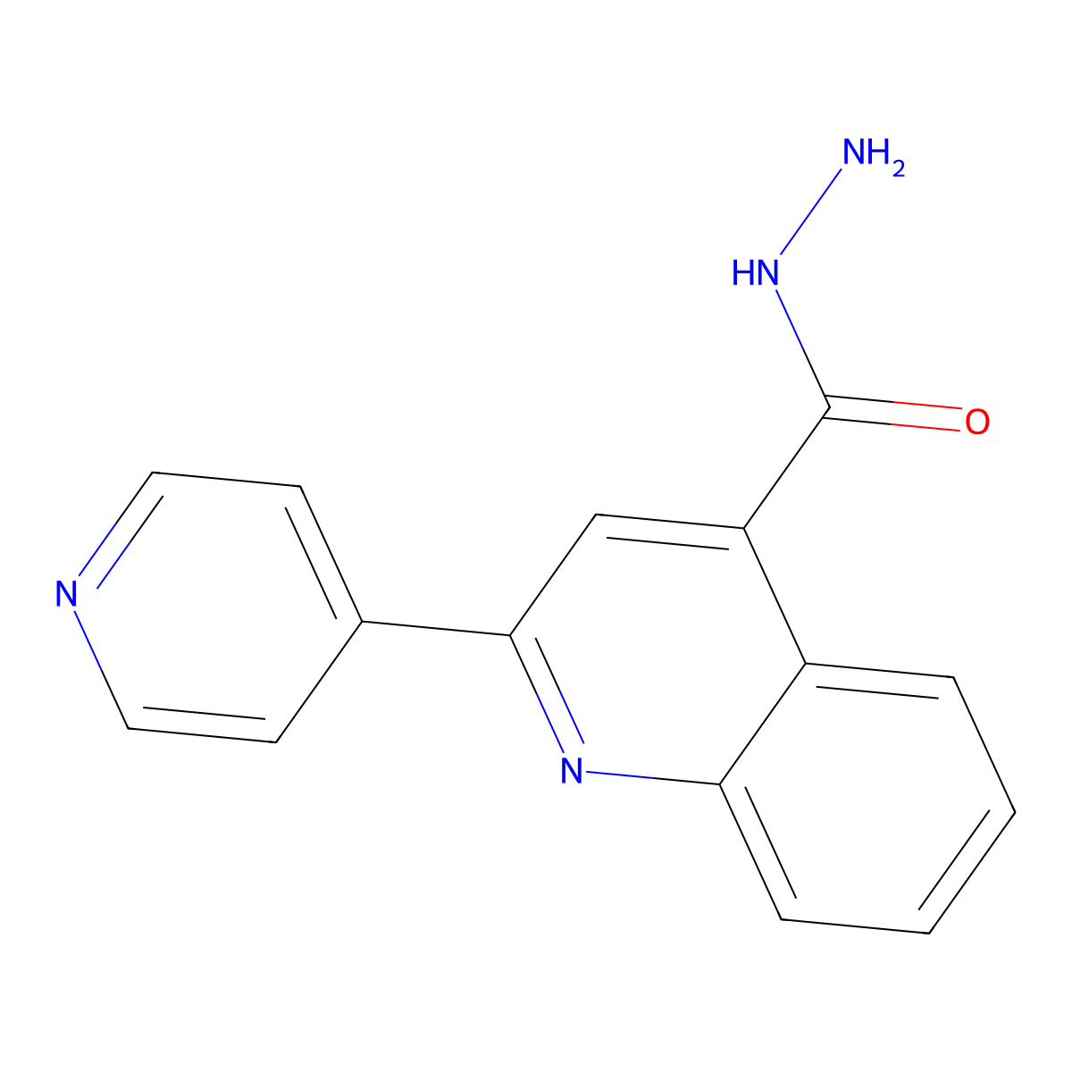 2-Pyridin-4-ylquinoline-4-carbohydrazide molecular structure, CAS 5206-34-8