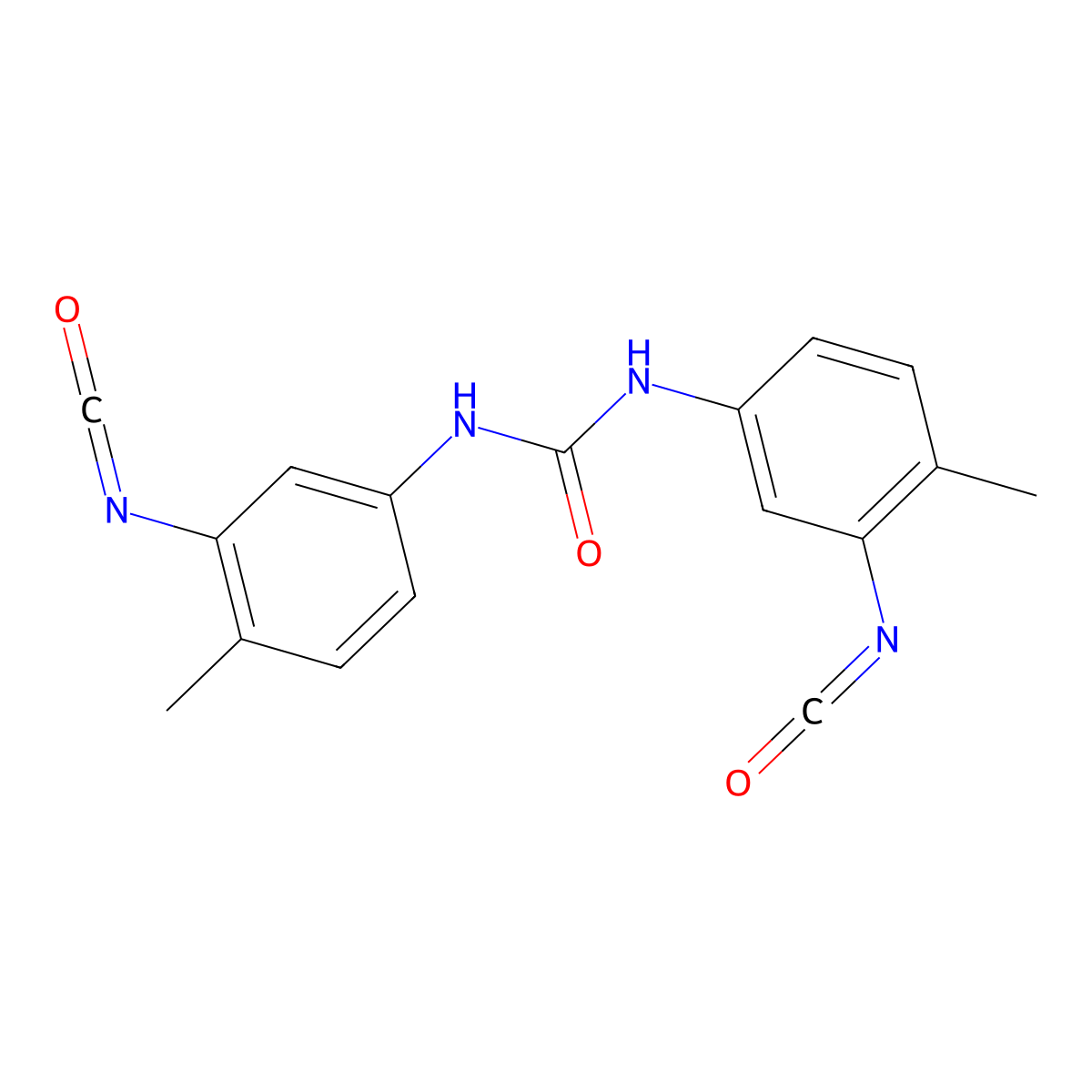 5,5'-Ureylenedi-o-tolyl diisocyanate molecular structure, CAS 5206-52-0
