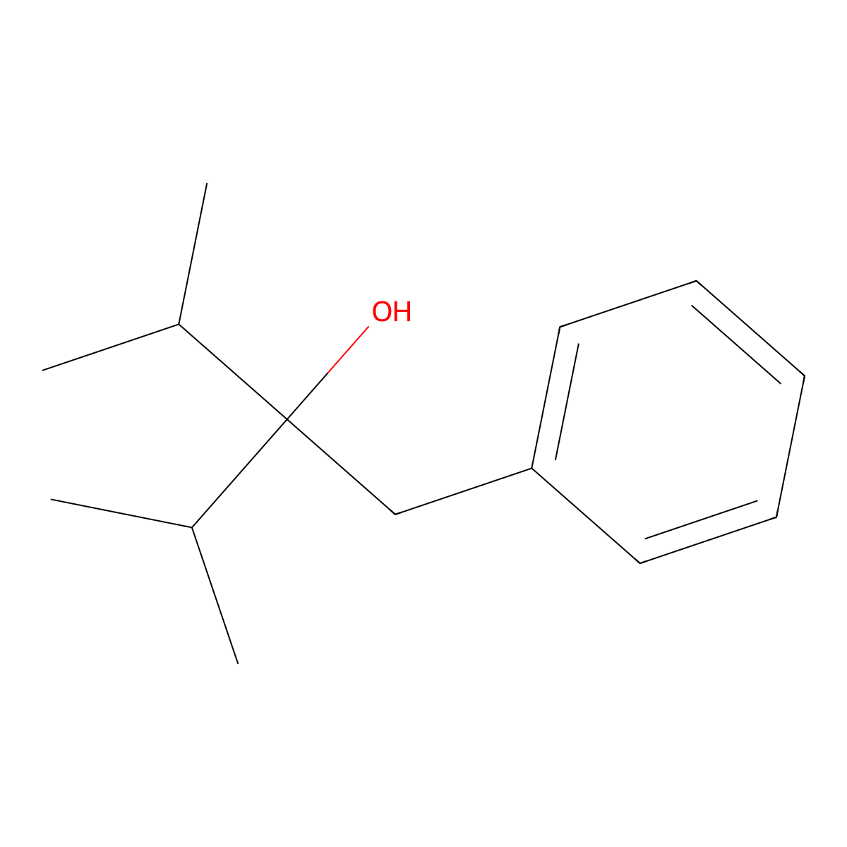 alpha,alpha-Diisopropylphenethyl alcohol molecular structure, CAS 52065-71-1
