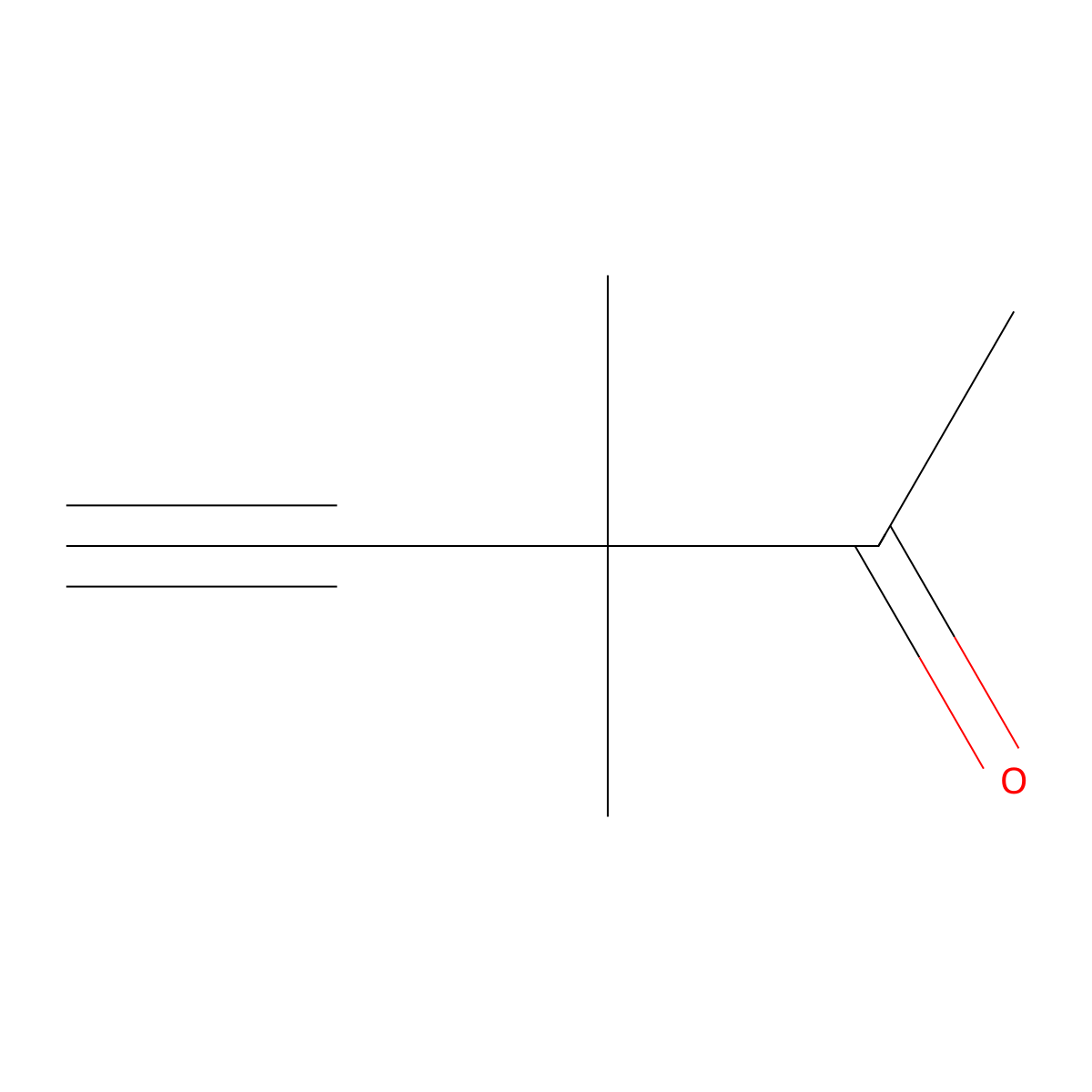 3,3-Dimethylpent-4-YN-2-one molecular structure, CAS 52066-34-9