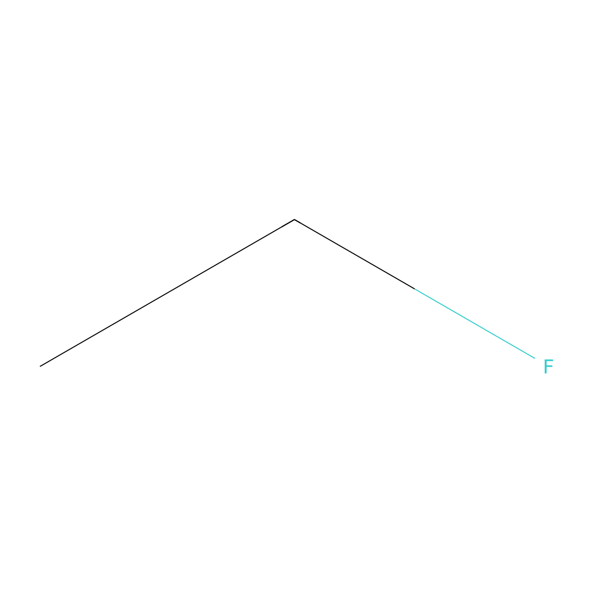 Fluoroethane molecular structure, CAS 52067-19-3