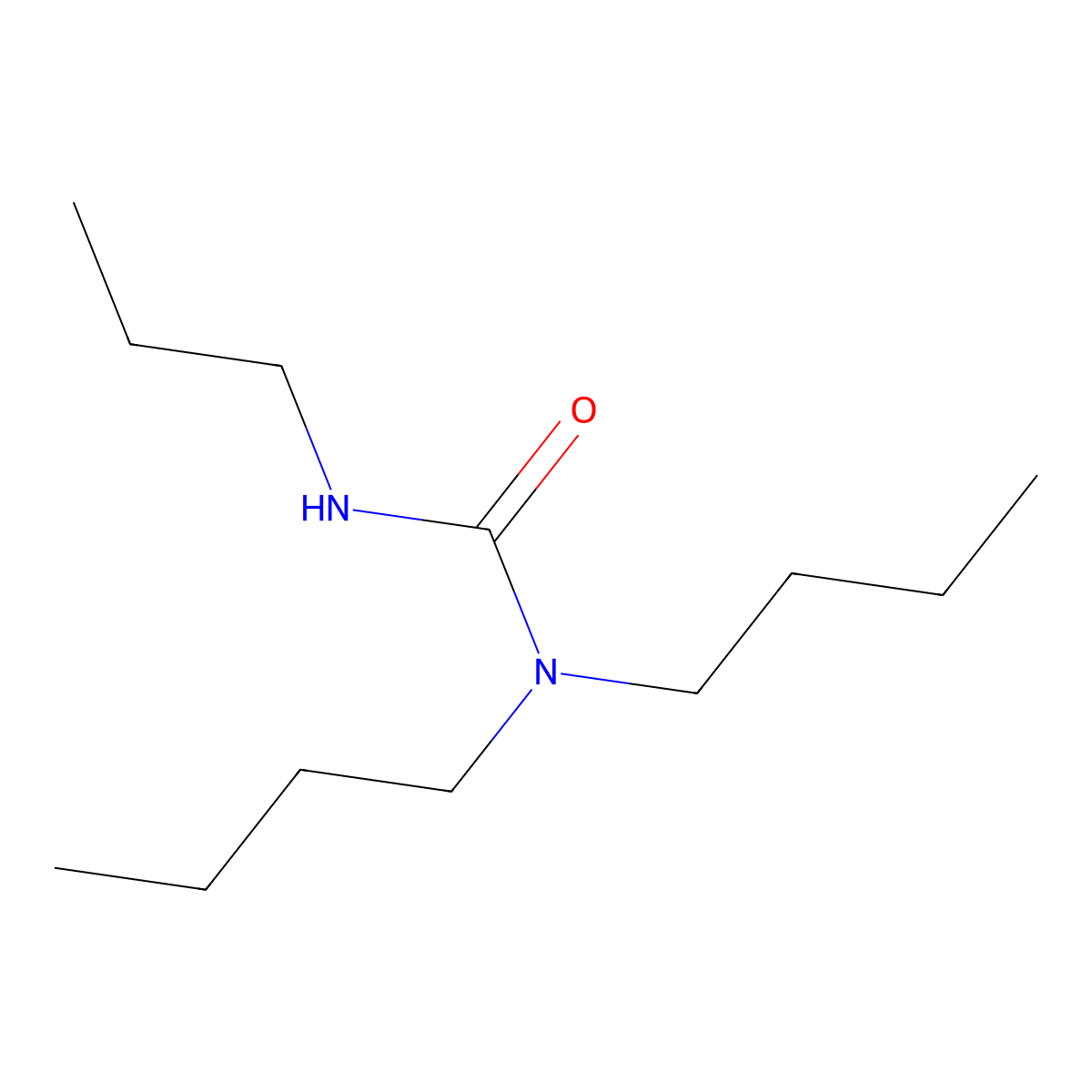 N,N-Dibutyl-N'-propylurea molecular structure, CAS 52072-96-5