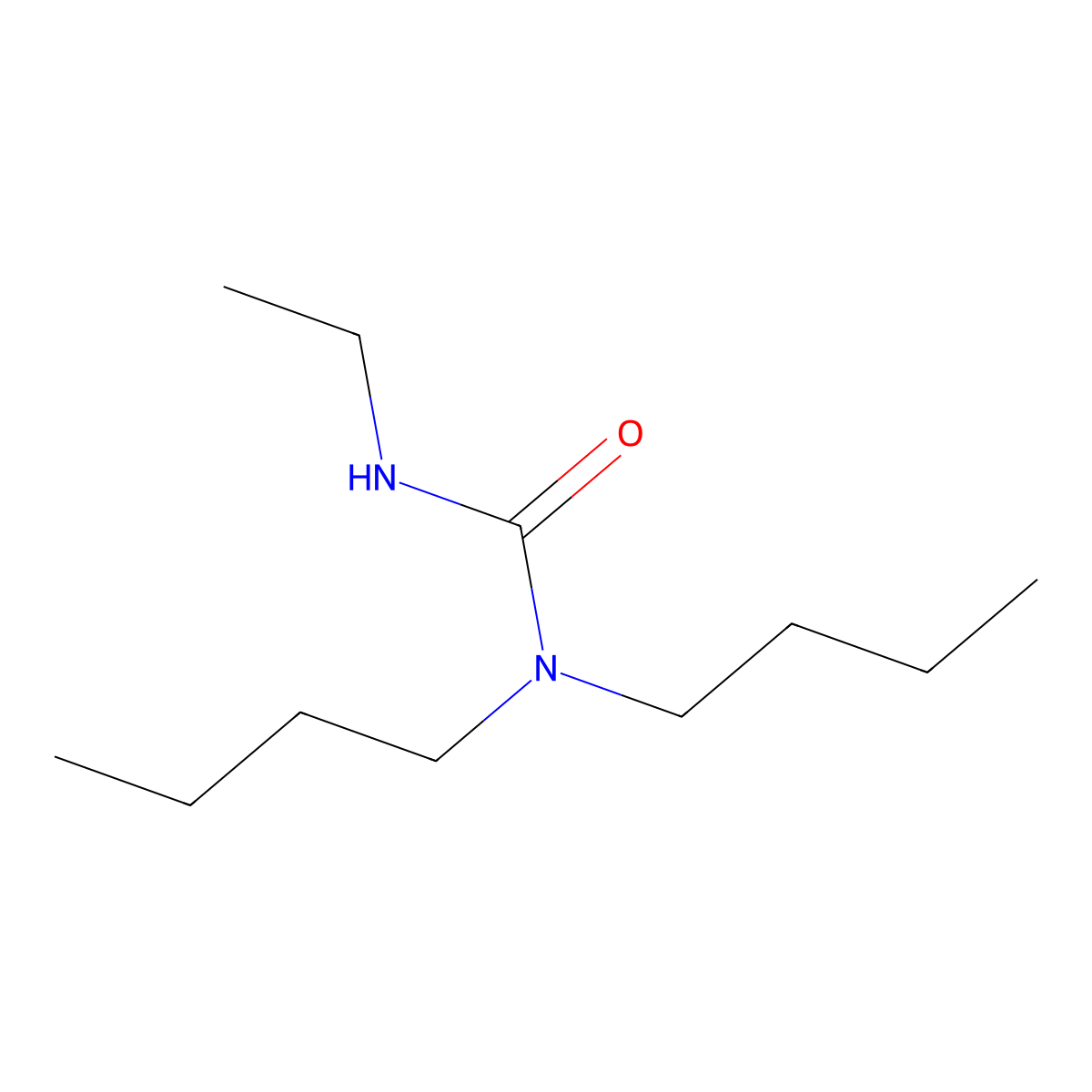 Urea, 1,1-dibutyl-3-ethyl- molecular structure, CAS 52073-05-9
