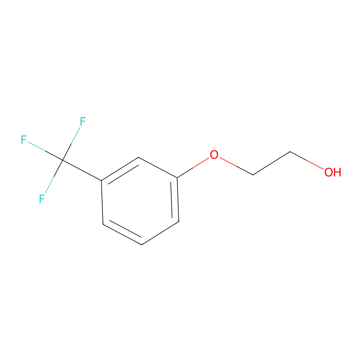 2-[3-(Trifluoromethyl)phenoxy]ethanol molecular structure, CAS 52073-64-0