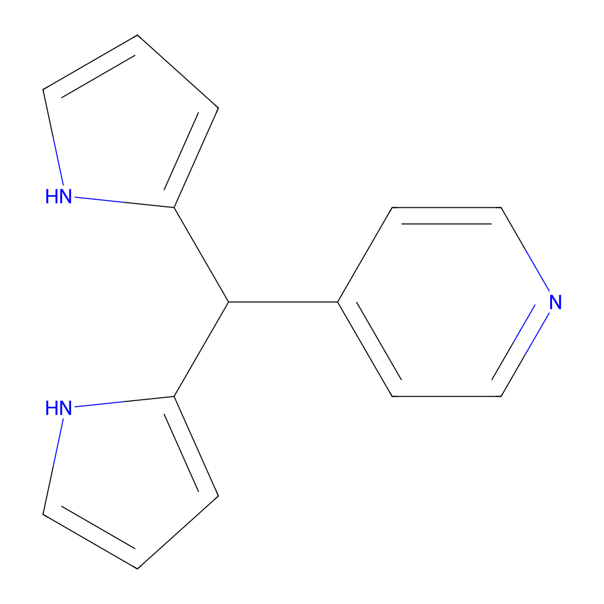 5-(4-Pyridyl)dipyrromethane molecular structure, CAS 52073-75-3