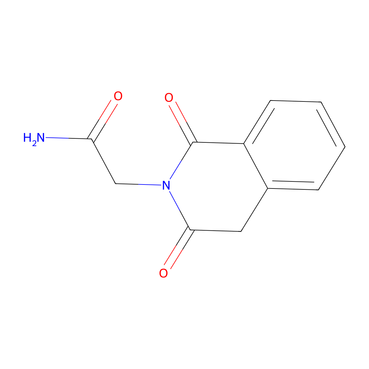 2-[1,3-dioxo-3,4-dihydro-2(1H)-isoquinolinyl]acetamide molecular structure, CAS 52074-61-0