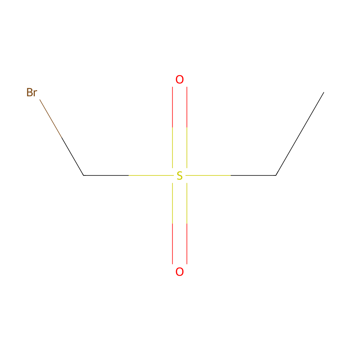 Bromomethanesulfonylethane molecular structure, CAS 52075-17-9