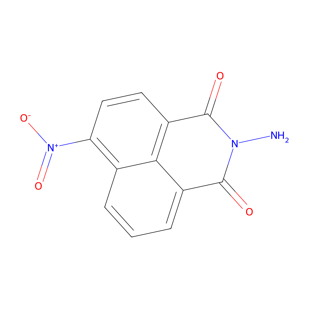 3-Amino-8-nitro-3-azatricyclo(7.3.1.0,5,13)trideca-1(13),5,7,9,11-pentaene-2,4-dione molecular structure, CAS 52083-01-9