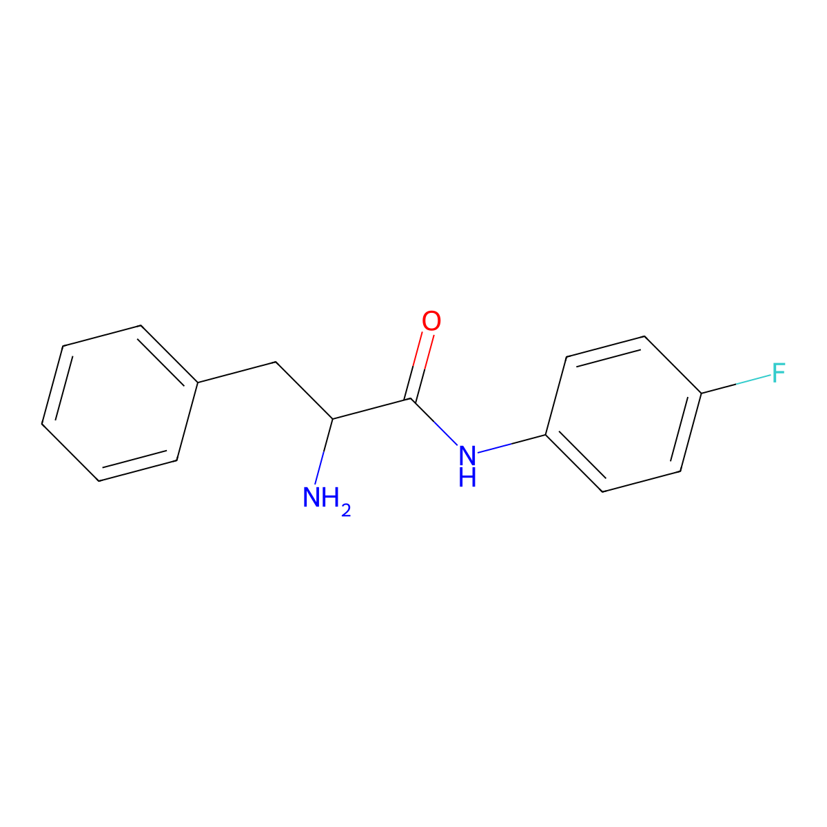 (S)-2-Amino-N-(4-fluorophenyl)-3-phenylpropanamide molecular structure, CAS 52084-06-7