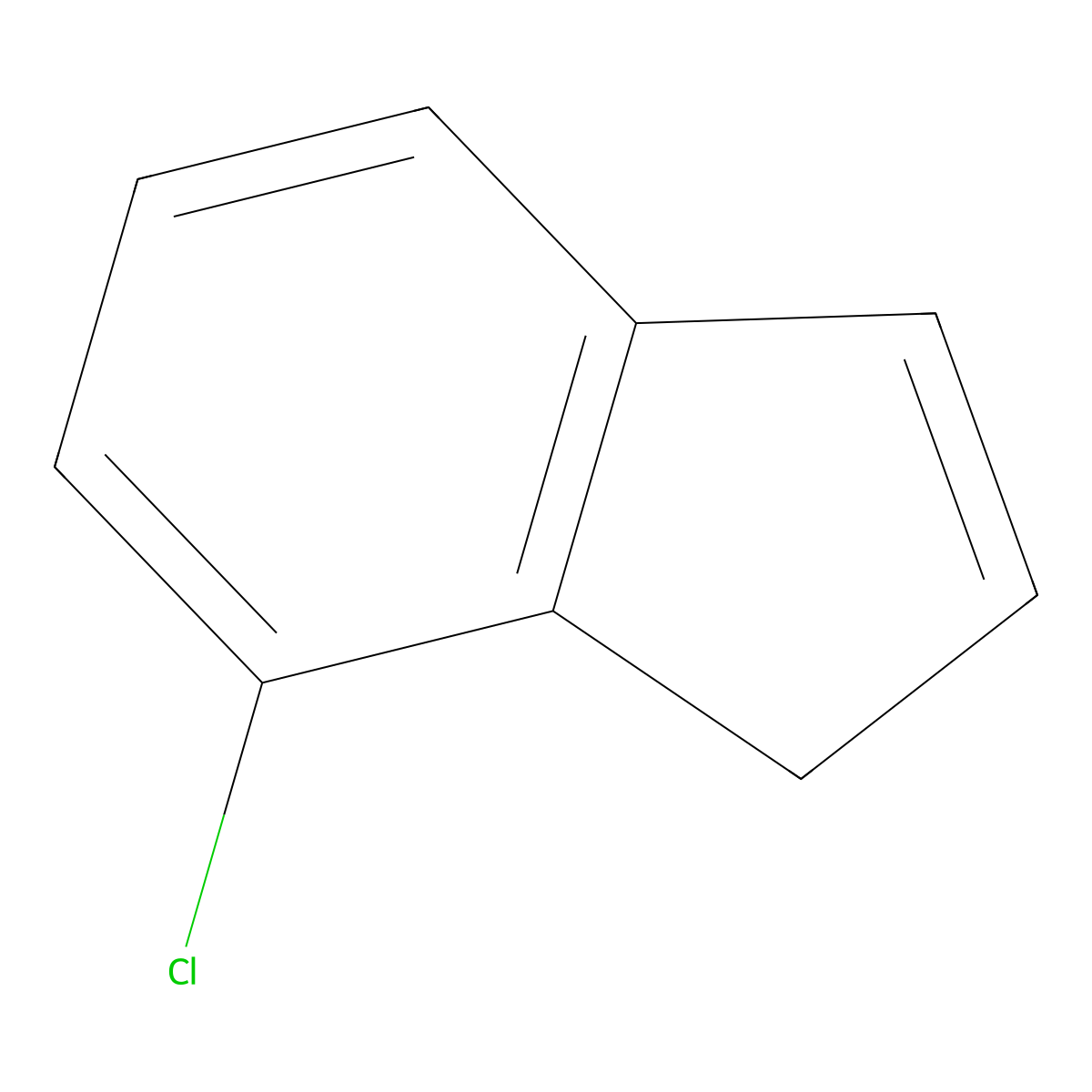 7-Chloro-1H-indene molecular structure, CAS 52085-99-1