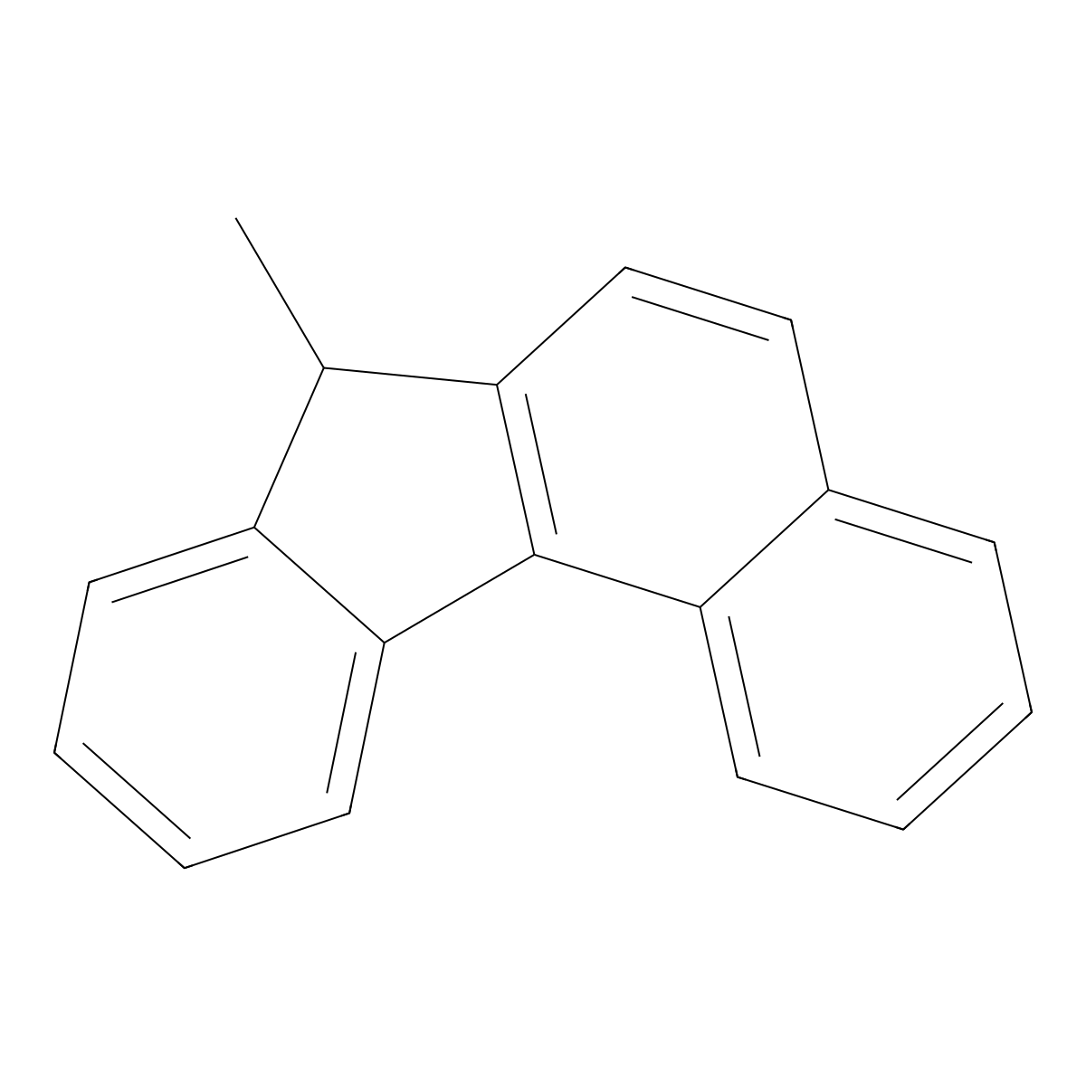 7-methyl-7H-benzo[c]fluorene molecular structure, CAS 52086-07-4