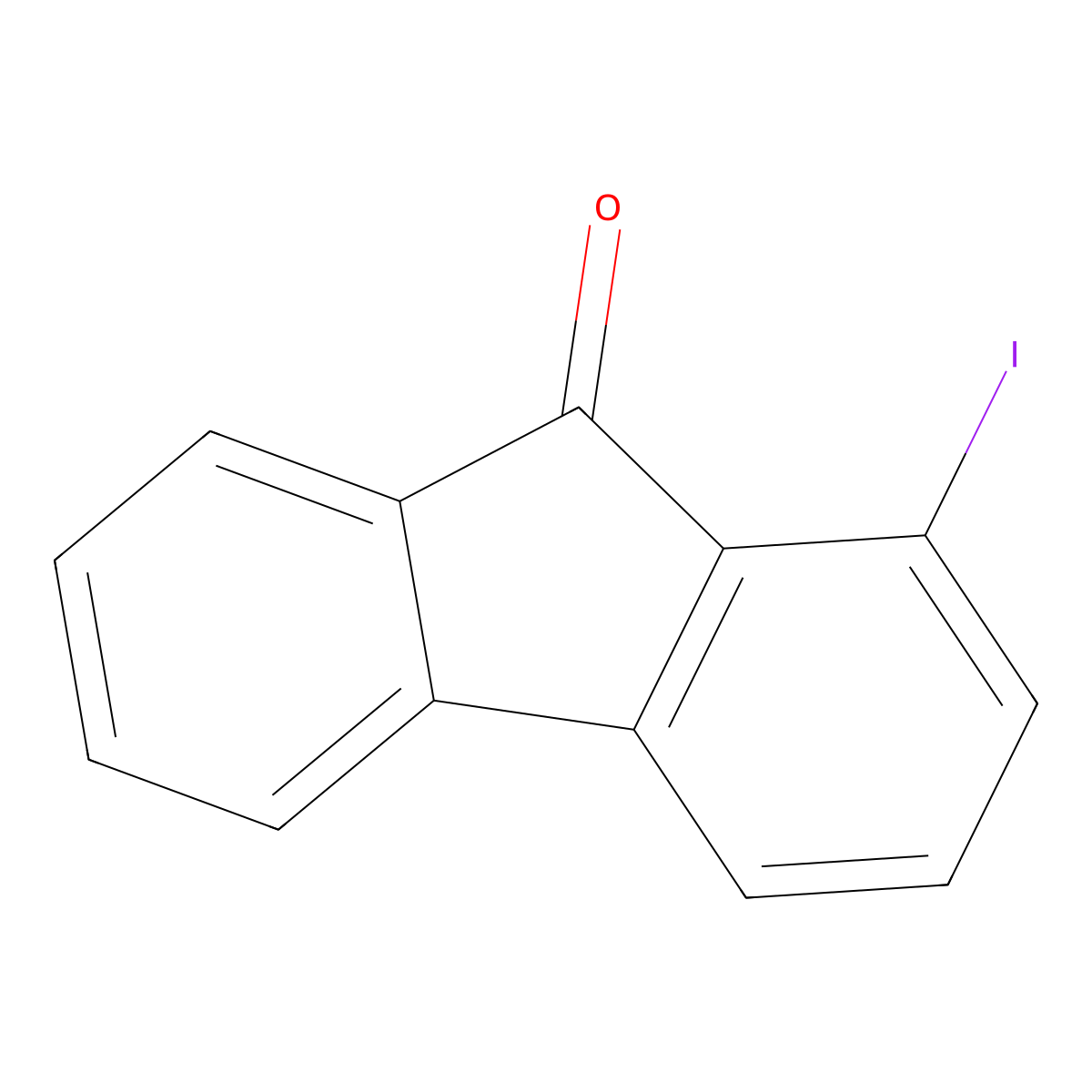 1-Iodo-9h-fluoren-9-one molecular structure, CAS 52086-21-2