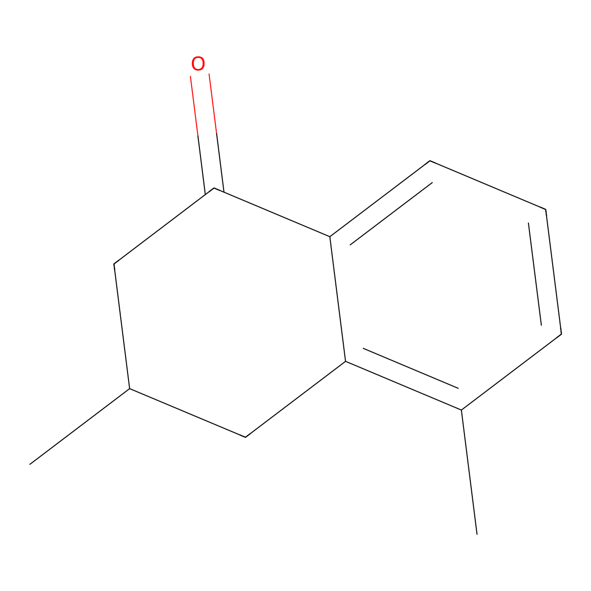 3,5-Dimethyl-1,2,3,4-tetrahydronaphthalen-1-one molecular structure, CAS 52086-56-3