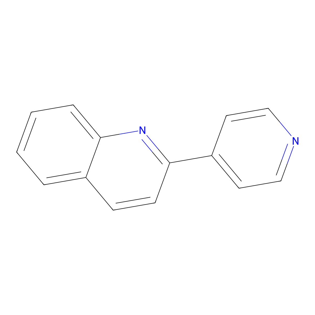 2-(4-Pyridinyl)quinoline molecular structure, CAS 52089-02-8