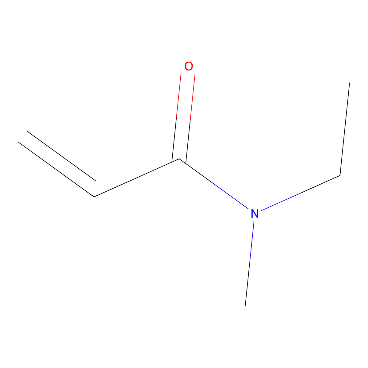 N-ethyl-N-methylprop-2-enamide molecular structure, CAS 52089-44-8
